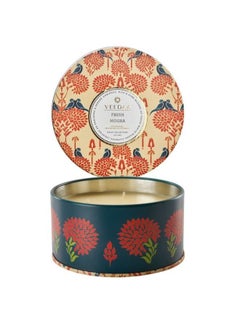 Buy VEEDAA Fresh Mogra Soy Wax 3 Wick Tin Scented Candle (Burns 40 Hours) in UAE