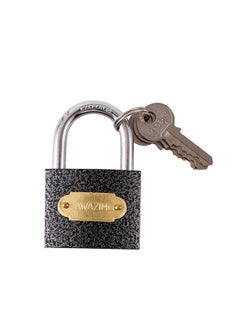 Buy Iron Padlock -50mm- Keyed Anti-pick Tamper-proof Weather-resistant Lock Enhanced Safety and Security Protection from Theft - for Gates Doors Sheds Lockers Toolboxes Bikes Luggage and Cabinets in Saudi Arabia