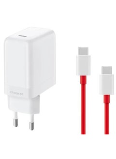 اشتري 65W WARP Charger with USB-C to USB-C Cable for OnePlus Devices في الامارات