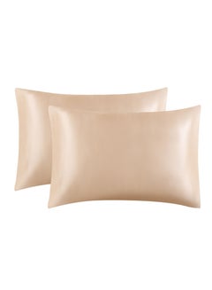 Buy 2-Piece Simple Solid Colour Pillow Case Cover in Saudi Arabia