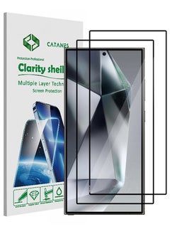 اشتري 2 Pack Samsung Galaxy S24 Ultra Screen Protector 9H Hardness Scratch Resistance Screen Protector Touch Sensitive Case Friendly Tempered Glass Film في الامارات