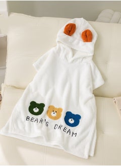 Buy Baby Kids Hooded Bath Towel Fast Water Absorption Soft and Skin-friendly Baby Quilt 70*130cm±2cm in UAE