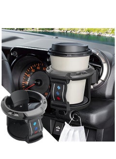 Buy Car Cup Holder for Air Vent, Water Bottle Mount with Hook, Adjustable Air Outlet Drink Mount Stand, Multifunctional Holders for Coffee Tea Juice, Universal for Most Vehicle A/C Vents in UAE