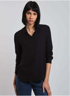 Buy Long Sleeve Viscose Basic Blouse in Egypt