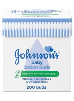 Buy Johnson's Baby Johnson Baby Cotton Buds, Box of 200 in UAE