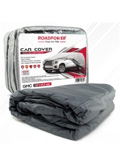 اشتري zipper Car Cover With Mirror Pocket For All Weather Waterproof Windproof Dustproof Full Covers PVC And Cotton Fabric Tight Taffeta smooth Non-Abrasive (GMC,231''X69.3''X66'') في الامارات