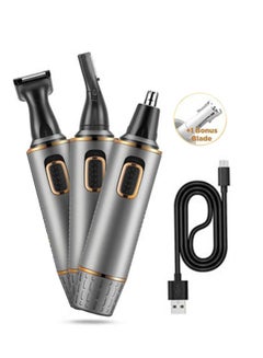 Buy Ear and Nose Hair Trimmer,Rechargeable 3-in-1 Versatile Trimmer for Men Professional Electric Shaver for Nose Ear Beard Facial Hair Body Hair Trimmer for Men,Wet or Dry Use in Saudi Arabia