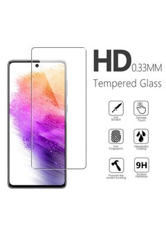 Buy Tempered Glass Clear Screen Protector For Samsung Galaxy A73 in Saudi Arabia