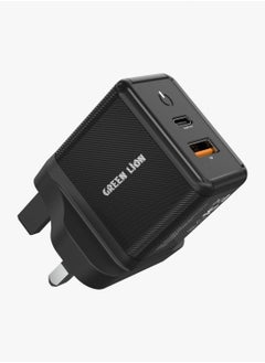 Buy Green Lion 35W Gan Wall Charger with C to Lightning Cable - Black in UAE