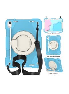 Buy Rugged Heavy Duty Protective Case  for ipad 10th 10.9 inch 2022（A2757/A2777）Sky blue in UAE