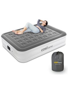 Buy King Sized Air Bed - Premium King Inflatable Mattress With a Built-in Electric Pump, Integrated Raised Pillow and Storage Bag in UAE