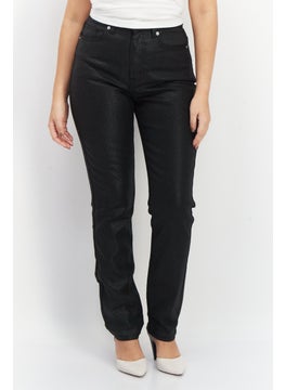 اشتري Women Regular Fit Dark Wash Stretchable Denim,  Black في الامارات