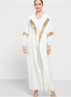 Buy Shimmer Trim Abaya in Saudi Arabia