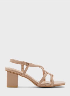 Buy Cross Over Ankle Strap Sandal in UAE