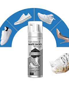 Buy Foam Cleaner Of White Shoes，Clean Without Water Easily Decontaminiate，Sneaker Cleaning Spray Foam, Whitening Sneaker Canvas, Cleaning Stains, Whitening And Yellowing Shoe Edges (100ml) in Saudi Arabia