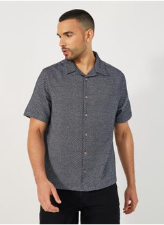 Buy Yarn Dyed Short Sleeves Resort Shirt in Saudi Arabia