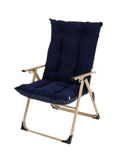 Buy Multipurpose Foldable Chair Dark Blue 105x55x55cm in Saudi Arabia