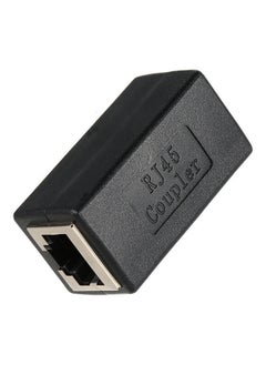 Buy Female To RJ45 In-Line Coupler Adapter Black in UAE