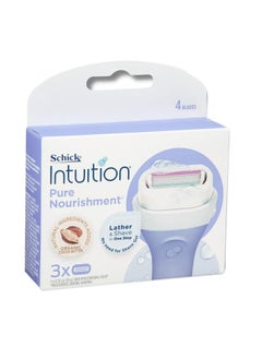 اشتري Pure Nourishment Razor Refill Catridges For Women, 4 Cartridges في الامارات