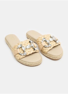 Buy Slip On Open Toe Straw Slipper in Egypt