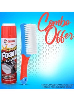 Buy Combo Buy GETSUN  Multipurpose Foam Car Cleaner 650ml and Cleaning Handle Tool Brush, High Quality Washing Brush For Car  Household 1 Pcs in Saudi Arabia
