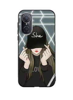 Buy Protective Case Cover For Huawei Nova 9 SE She On Cap Design Multicolour in UAE