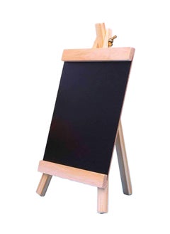 Buy Tabletop Wooden Easel Chalk Board For Art Display, Kids Learning, Restaurant Menu, Message Board 20x36cm Size in UAE