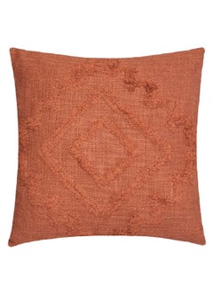 Buy Inca Tufted Square Shaped Decorative Cushion Terracotta 40 x 40 cm 172462N in Saudi Arabia