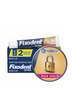 اشتري Fixodent Ultra Max Hold Denture Adhesive, 2.2 Oz (Pack of 2) في الامارات