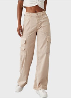 اشتري High Waist Cargo Pants في الامارات