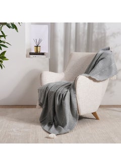 اشتري Viorica Throw 130X170Cm - Grey في الامارات