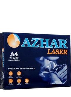 اشتري AZHAR  A4 80 Gram - 500 Sheets - High Quality for Printing and Laser Imaging في مصر