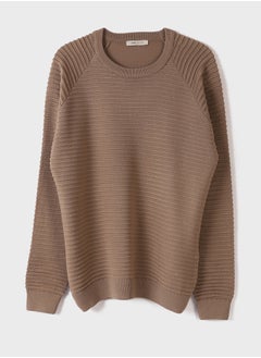 Buy 24 / 5.000 Textured Men's Knitwear Sweater in Egypt