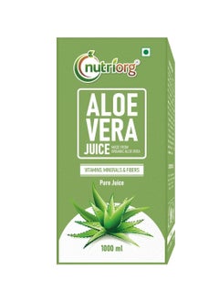 Buy Nutriorg Aloe Vera Juice 1000ML, Suitable For Healthy Hair and Skin, Detox Juice in UAE