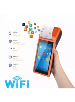 اشتري All in One Handheld PDA Printer Smart POS Terminal Wireless Portable Printers Intelligent Payment Terminal Function BT/WiFi/USB OTG/ GPS/3G Communication في الامارات