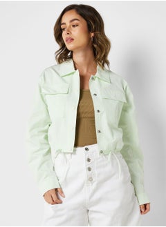 Buy Pocket Detail Jacket in Saudi Arabia