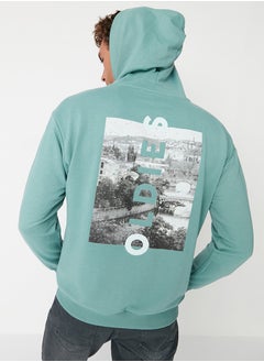 اشتري Sweatshirt - Green - Regular fit في مصر