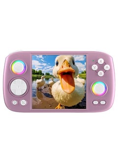 Buy ANBERNIC RG Cube Retro Handheld Game Console 64bit Android 13 Unisoc T820 3.95 Inch IPS Screen Hall Joystick RGB lighting effect (Purple) in Saudi Arabia