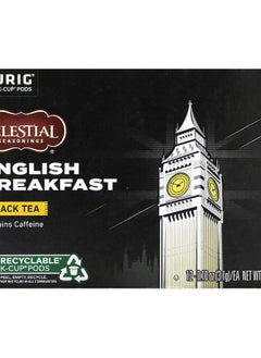 Buy Black Tea English Breakfast 12 K-Cup Pods 0.1 oz (3.1 g) Each in UAE