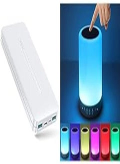 Buy Travel Bundle (Joyroom JR-T012 Top Star mobile power 10000mAh white +SPEAR Global Night Light LED Touch Portable Bluetooth Speaker, Wireless HiFi Speaker with Smart Colour Changing) in Egypt