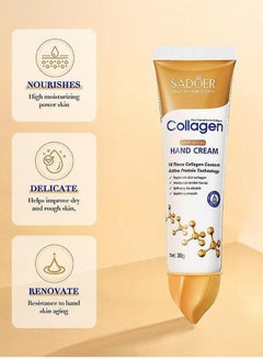 Buy Collagen Anti-wrinkle Hand Cream Moisturizing 30g in UAE