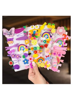 اشتري Baby Hair Clips, Hair Pin, Barrettes for Girls, Toddler Girls Hair Accessories, Kids Hair Clips for Styling, Flower Rainbow Candy Fruits Butterfly Cute Hair Clips for Girls 42 Pieces في السعودية