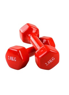 اشتري SportQ Dumbbells - 2kg x 2, Non-slip Dumbbells for Men, Fitness Equipment for Home Gym and Strength Training في مصر