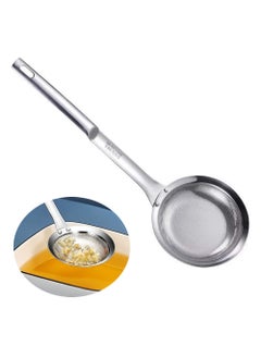 Buy Fine Mesh Stainless Steel Colander,New Stainless Steel Fine Mesh Strainer for Oil Filter Skimming Grease and Foam, Premium Skimmer Spoon Fine Mesh Strainer with Long Handle in Saudi Arabia