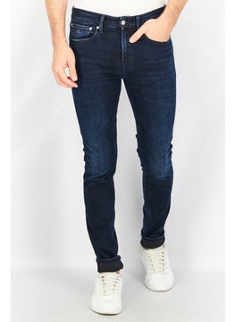 اشتري Men Skinny Fit Wash Jeans, Navy في الامارات