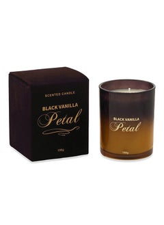 Buy Petal Black Vanilla Candle, White - 198g in UAE