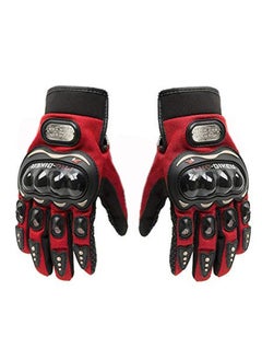 اشتري Full Finger Gloves for Bikers (Red, L) في الامارات