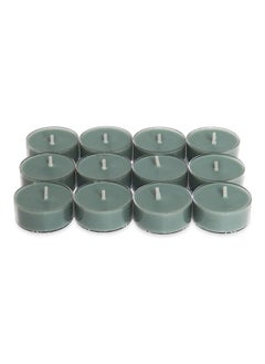 اشتري Basic 12 - Pieces Tea Orchid Tealight Candle Set Green في الامارات