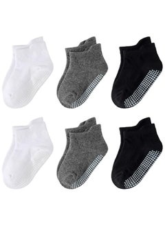 Buy Non Slip Socks with Grippers  Ankle Style for Little baby in UAE