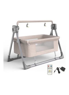 Buy Baby Crib, Foldable Baby Bassinet, Bedside Sleeper Travel Cot, Baby Rocking Chair with Music Speaker, Bluetooth Baby Cradle, Electric Swing Baby Bouncer, Portable Nursery Bed in Saudi Arabia